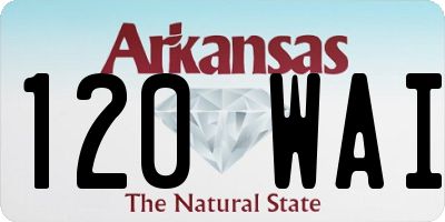 AR license plate 120WAI