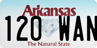 AR license plate 120WAN