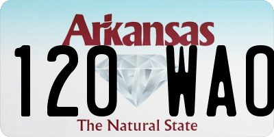 AR license plate 120WAO