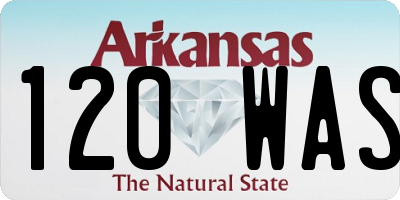 AR license plate 120WAS