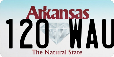 AR license plate 120WAU