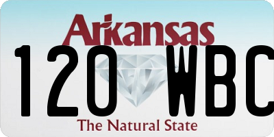 AR license plate 120WBC