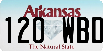AR license plate 120WBD