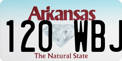 AR license plate 120WBJ