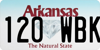 AR license plate 120WBK