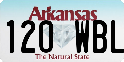 AR license plate 120WBL