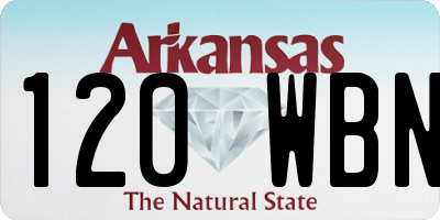 AR license plate 120WBN