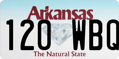 AR license plate 120WBQ