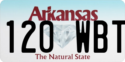 AR license plate 120WBT
