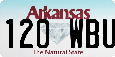 AR license plate 120WBU