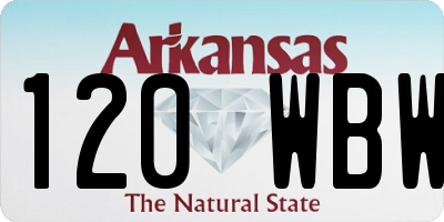 AR license plate 120WBW
