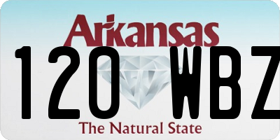 AR license plate 120WBZ