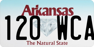 AR license plate 120WCA