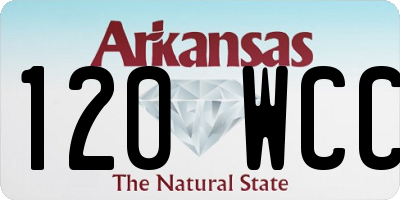 AR license plate 120WCC