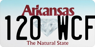 AR license plate 120WCF