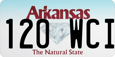 AR license plate 120WCI