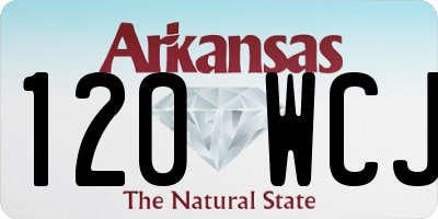 AR license plate 120WCJ