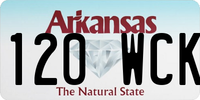 AR license plate 120WCK