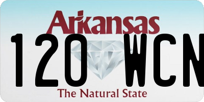AR license plate 120WCN