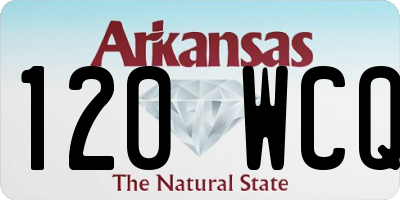 AR license plate 120WCQ