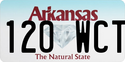 AR license plate 120WCT
