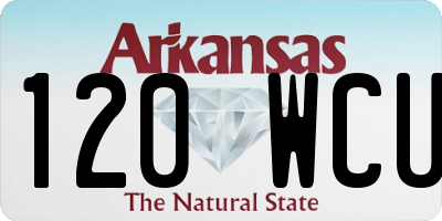 AR license plate 120WCU