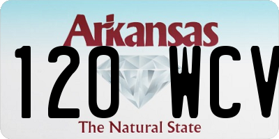 AR license plate 120WCV