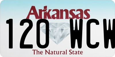 AR license plate 120WCW