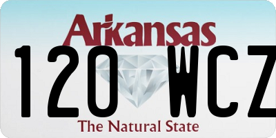 AR license plate 120WCZ