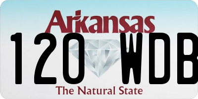 AR license plate 120WDB