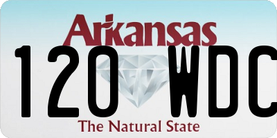 AR license plate 120WDC