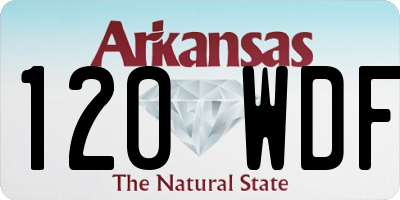 AR license plate 120WDF