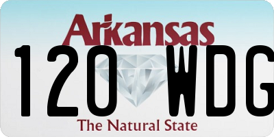 AR license plate 120WDG