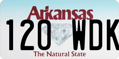 AR license plate 120WDK