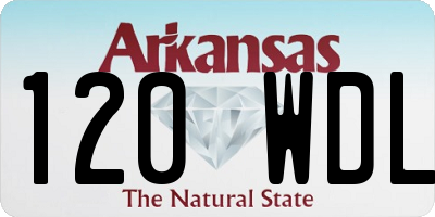 AR license plate 120WDL