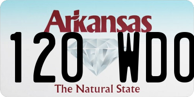 AR license plate 120WDO