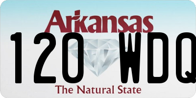 AR license plate 120WDQ