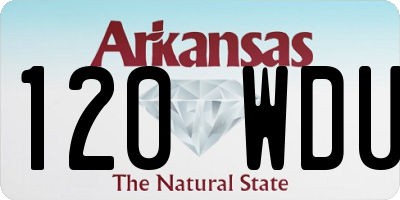 AR license plate 120WDU
