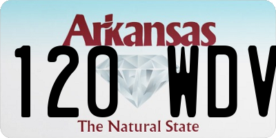 AR license plate 120WDV