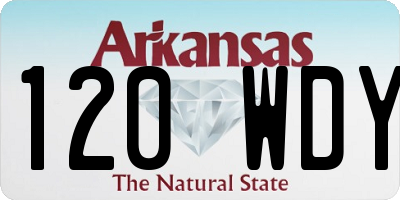 AR license plate 120WDY