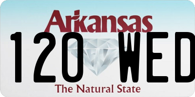AR license plate 120WED