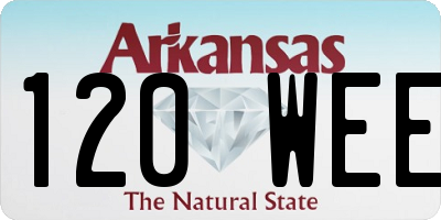 AR license plate 120WEE