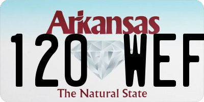AR license plate 120WEF