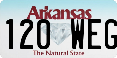 AR license plate 120WEG
