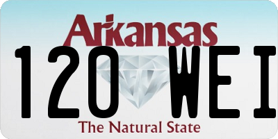 AR license plate 120WEI