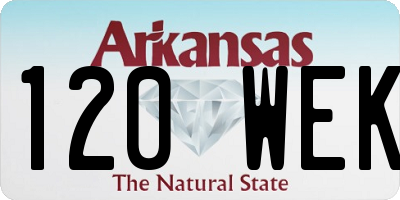 AR license plate 120WEK