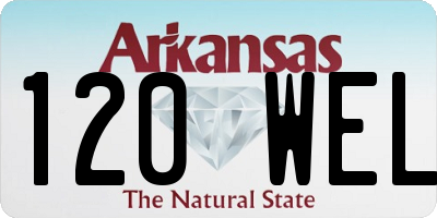 AR license plate 120WEL