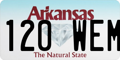 AR license plate 120WEM