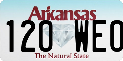 AR license plate 120WEO