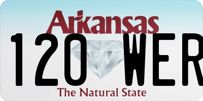 AR license plate 120WER